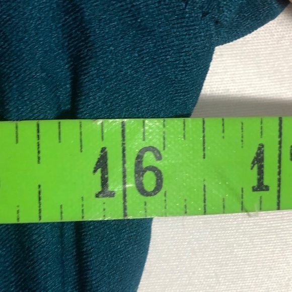 Womens Teal Long Coat. Size 4. - Picture 4 of 8